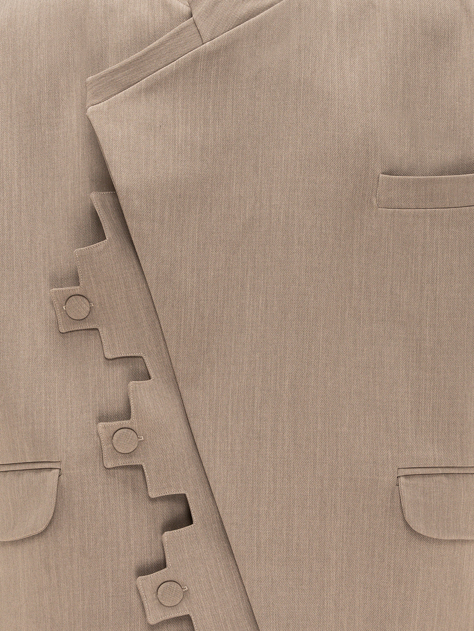 NAF Zigzag Buttoned Tailored Jacket