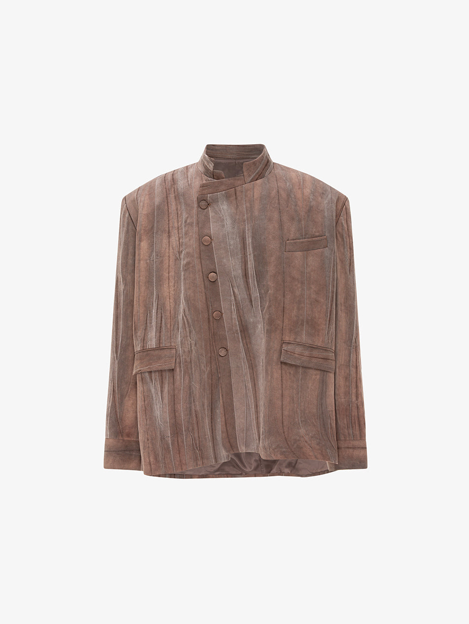 NAF Washed Wood-Grain Jacket