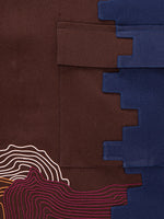 NAF Two-Tone Zigzag Embroidered Jacket "Salwa Palace"