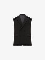 NAF Sleeveless Double-Breasted Blazer