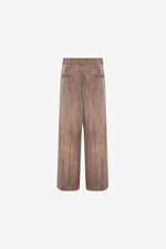 NAF Washed Wood-Grain Relaxed Trousers