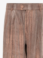 NAF Washed Wood-Grain Relaxed Trousers