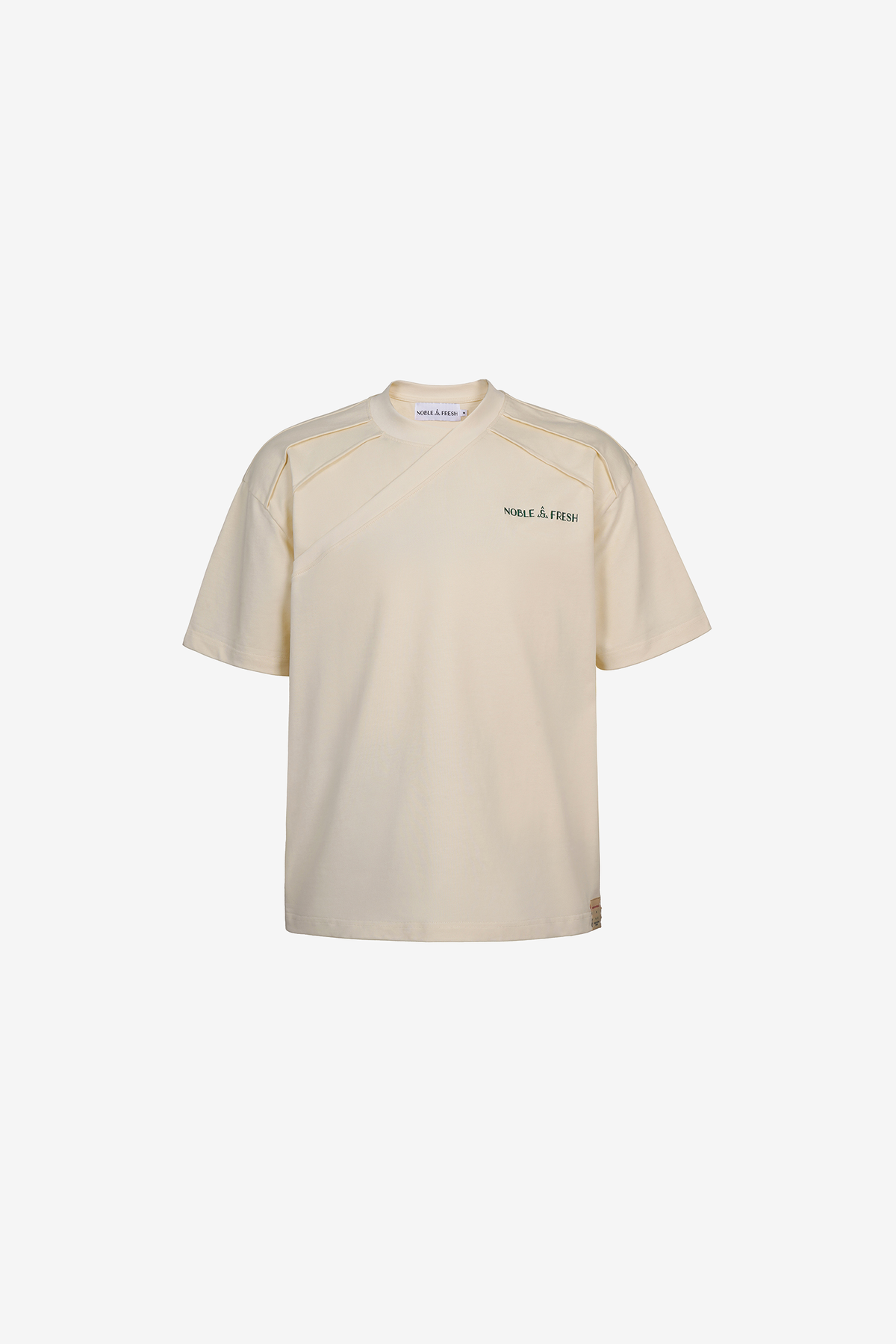 NAF Signature Panel Oversized Tee - Butter Cream