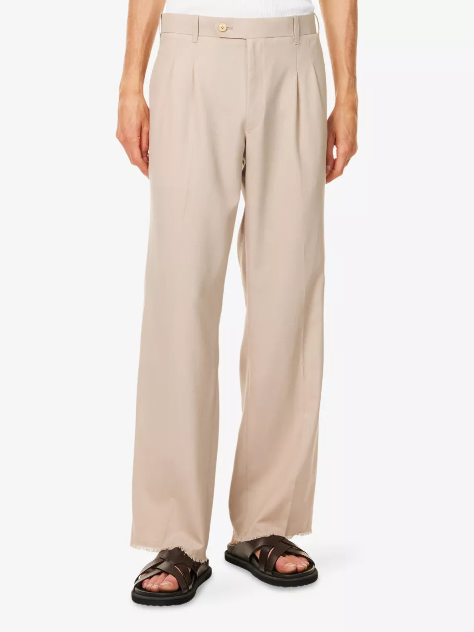 NAF Raw-Hem Pleated Trousers