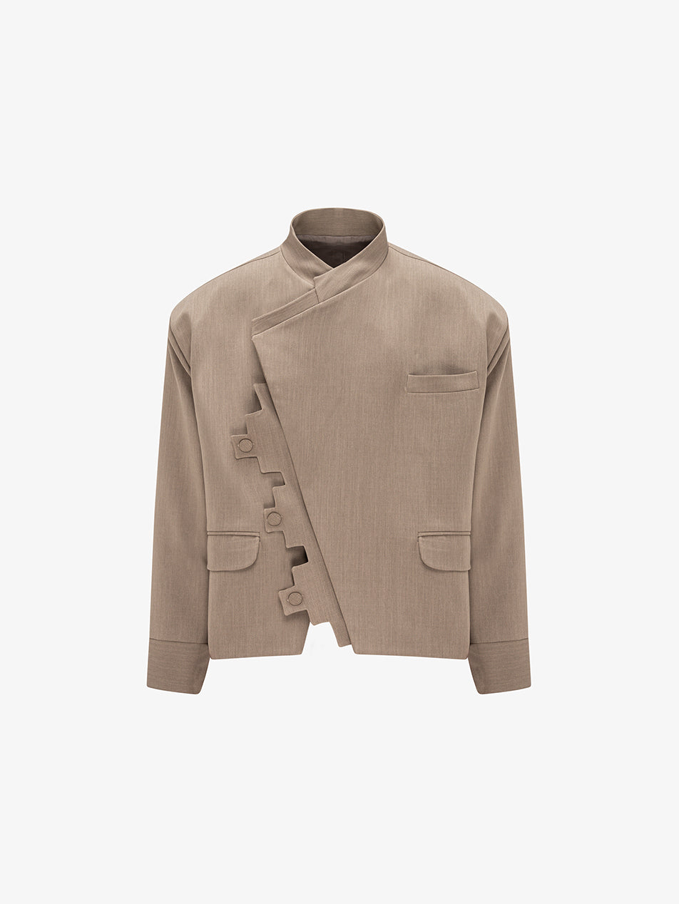 NAF Zigzag Buttoned Tailored Jacket