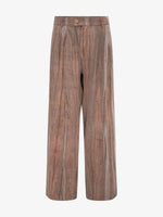 NAF Washed Wood-Grain Relaxed Trousers