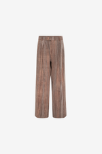 NAF Washed Wood-Grain Relaxed Trousers