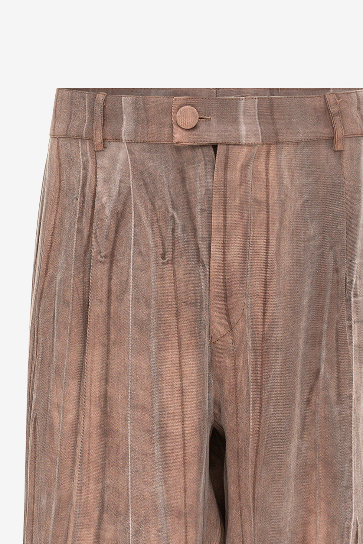 NAF Washed Wood-Grain Relaxed Trousers