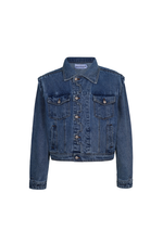 NAF Zigzag Convertible Denim Jacket