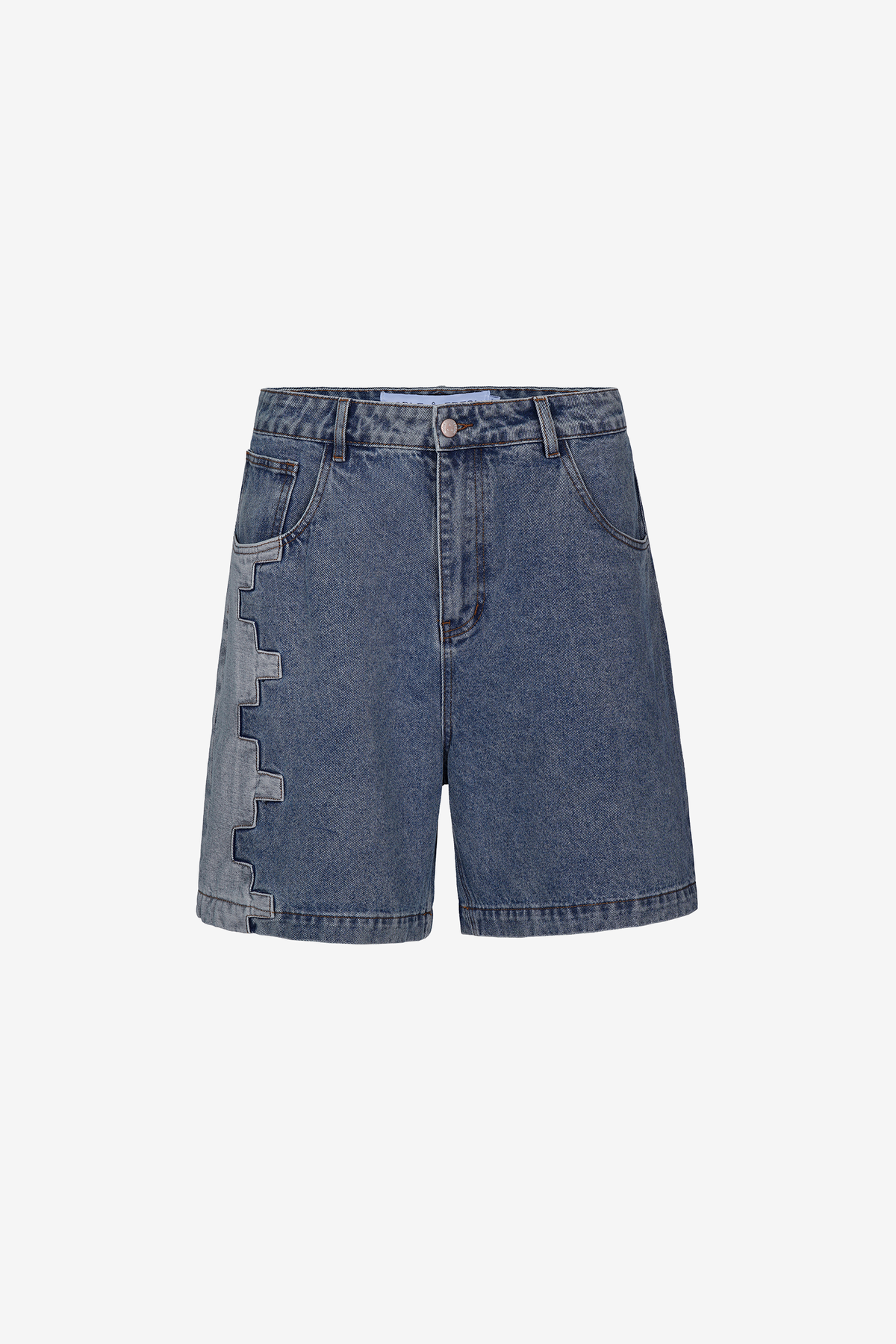 NAF Signature Zigzag Denim Shorts