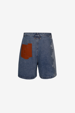 NAF Signature Zigzag Denim Shorts