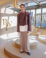 NAF Boxy Cropped Zigzag Jacket